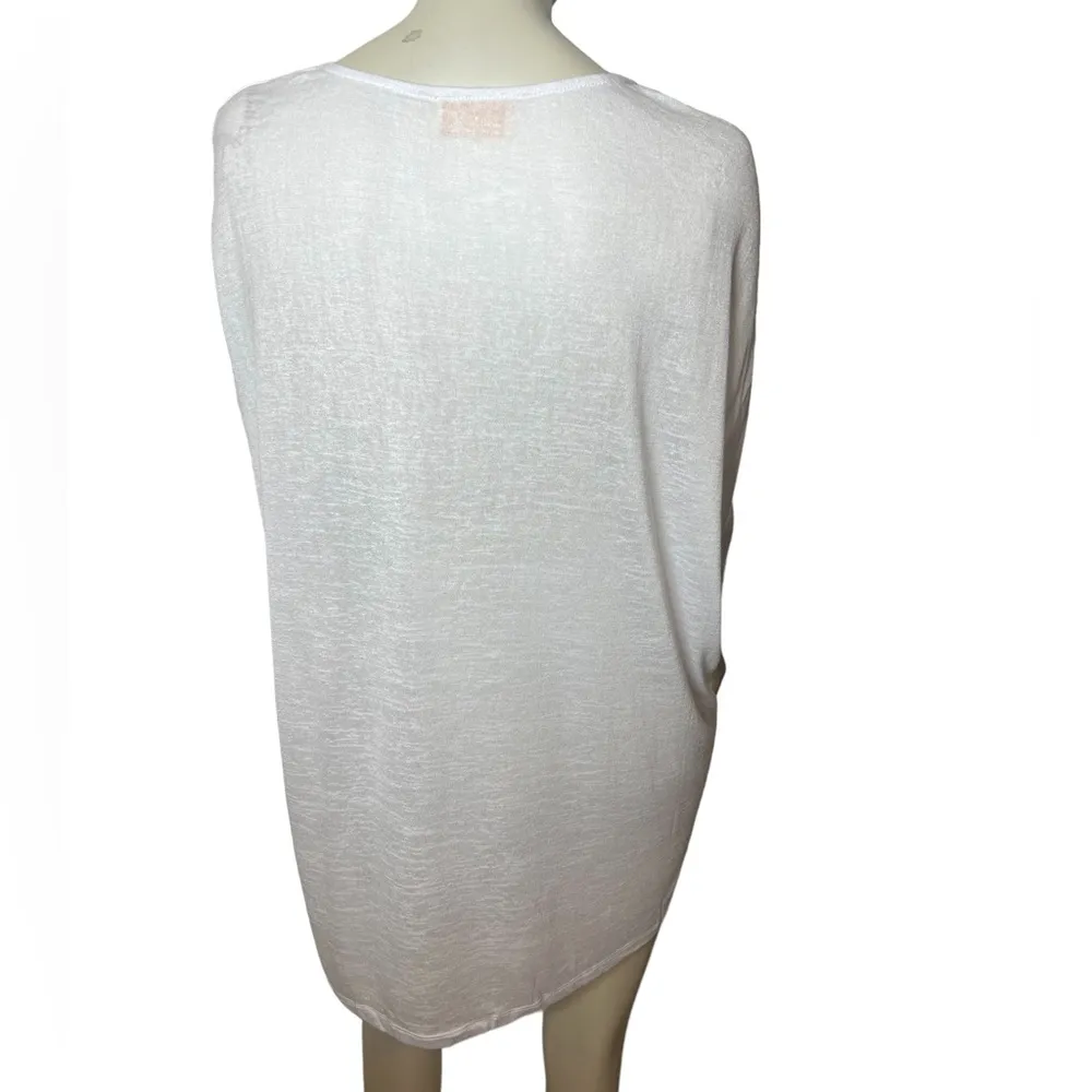 Kerisma brand White Sweetheart neck 3/4 Sleeve lightweight stretch Top - Image 5