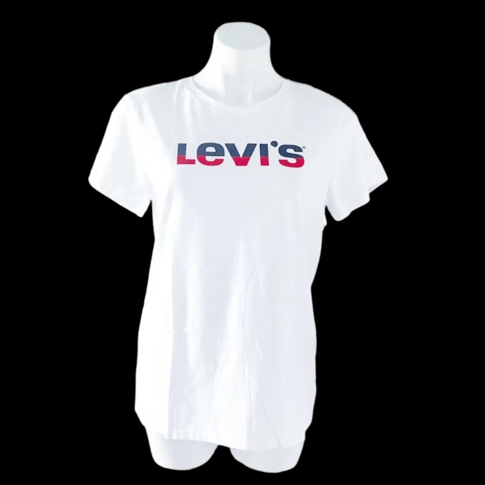 NWT Levi’s White Graphic Print T-Shirt Cotton Tee Size L New w/Tag - Image 2