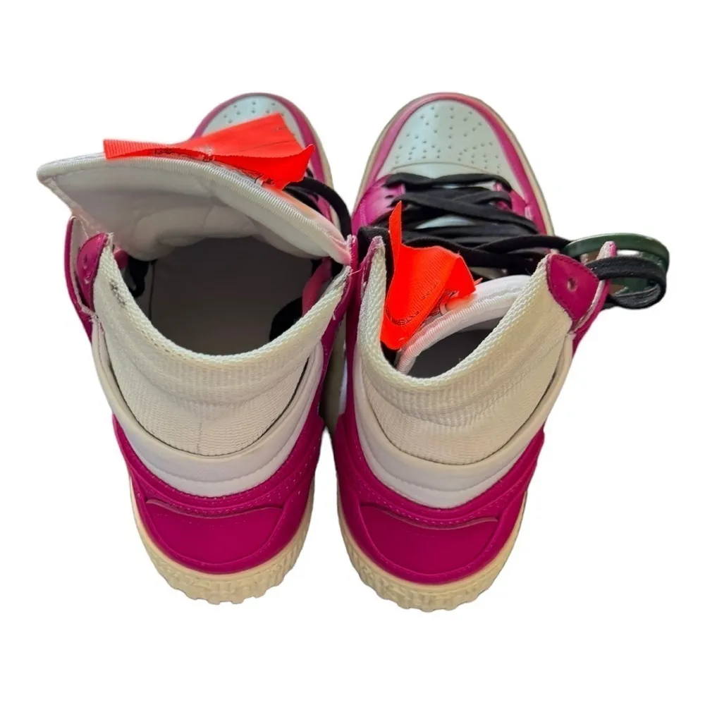 Off White & Fuchsia Off-Court 3.0 High Top Size 41 NWOT - Image 5