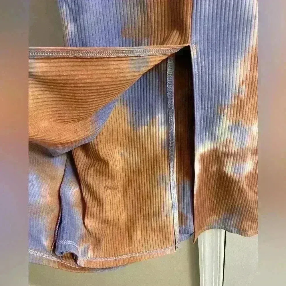 House of Harlow 1960‎ maxi skirt tie dye ribbed XL Blue - Image 7