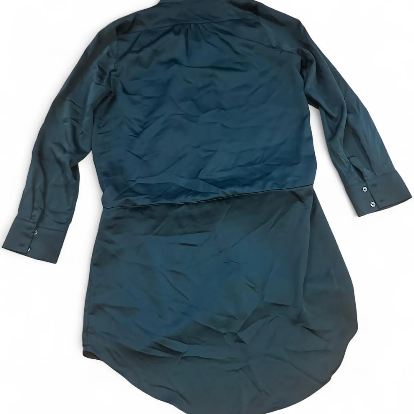 Emerald green satin deep x Size L - Image 2