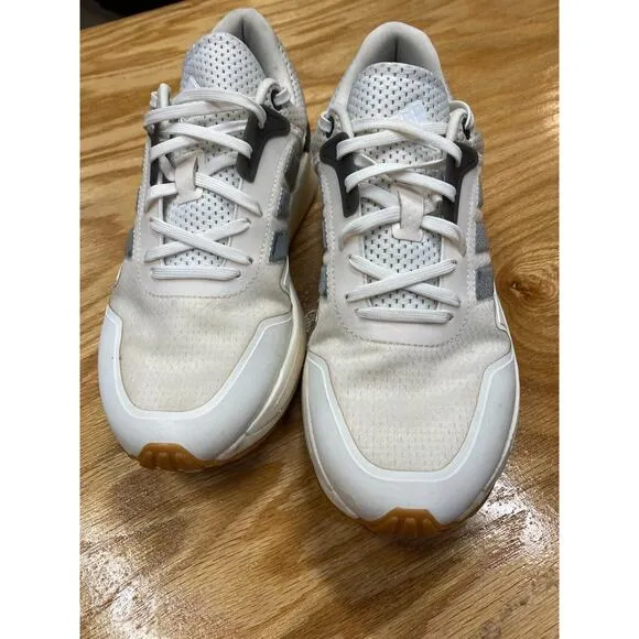 Adidas Cloudfoam Sneaker Women's 6.5 White Lace Up Running Shoes HWA 1Y3001 S25 - Image 2