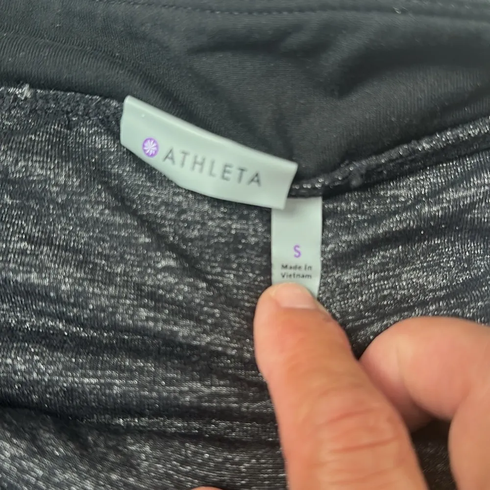 Athleta Heathered black Ruched Mini Skirt - Image 3
