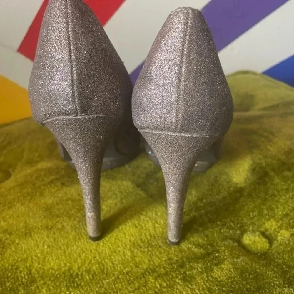 Madden Girl Multi color Glitter Platform‎ Heels Size 9.5 EUC! - Image 4