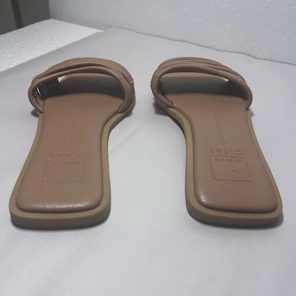 Dolce Vita Nicola Flat Slide Sandals Nyx in Brown Women's sz. 10 - Image 4