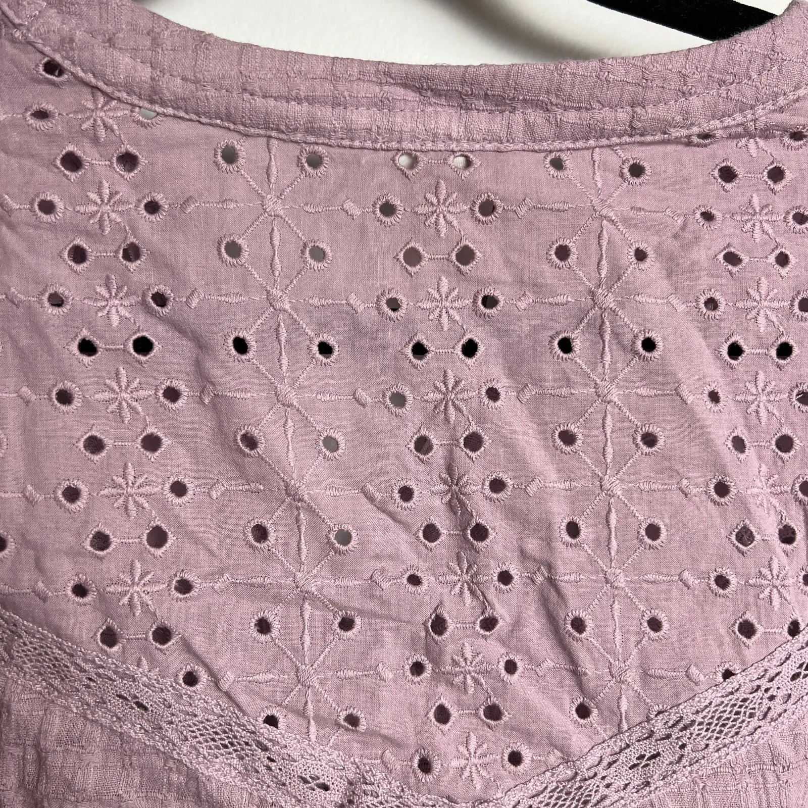 Knox Rose Women's Purple Balloon Short Sleeve Button Front Shirt - Small - NWT - Image 4