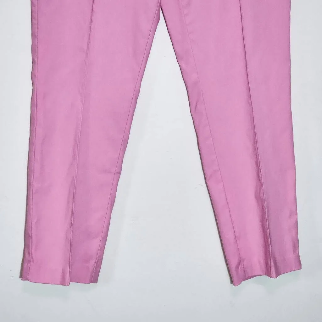 Crown & Ivy Pink Pull-on Ankle Pants NWT Size 8 Preppy Pink Pants - Image 4