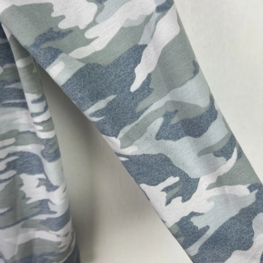 Splendid Blue Camo Sleep Shirt Pullover Soft Size Small S GUC L856 - Image 10