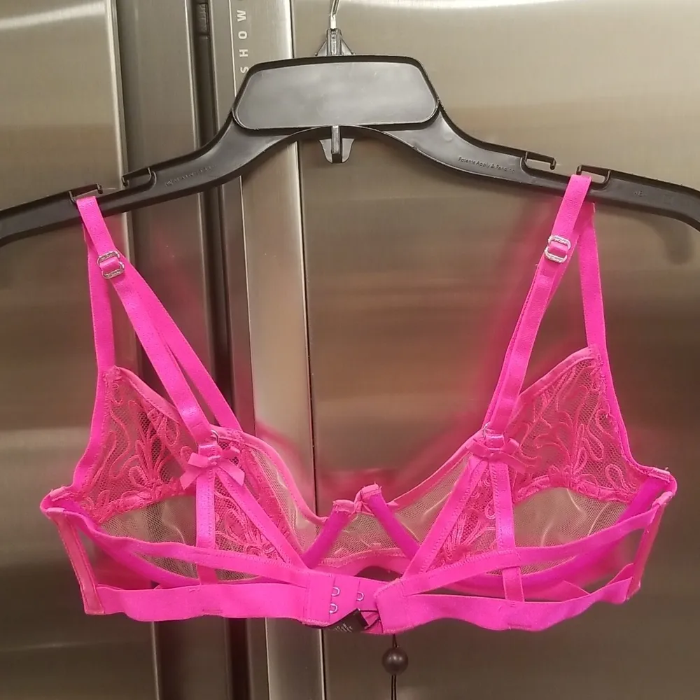 💕FOR LOVE AND LEMONS💕 Soutache Swirl Embroidered Bra ~ Berry Medium M NWT - Image 8