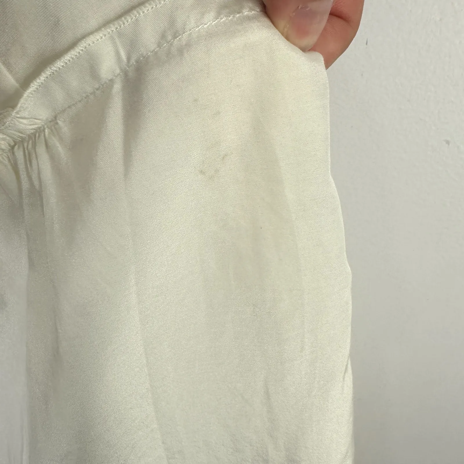 Banana Republic Dress 6 Ivory‎ Embroidered Boho Resort Romantic Ethereal Minimal - Image 7