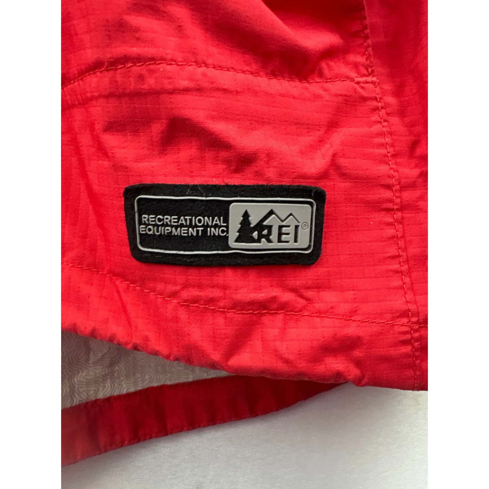 Women’s REI Large Bright Red Rain Jacket - Image 3