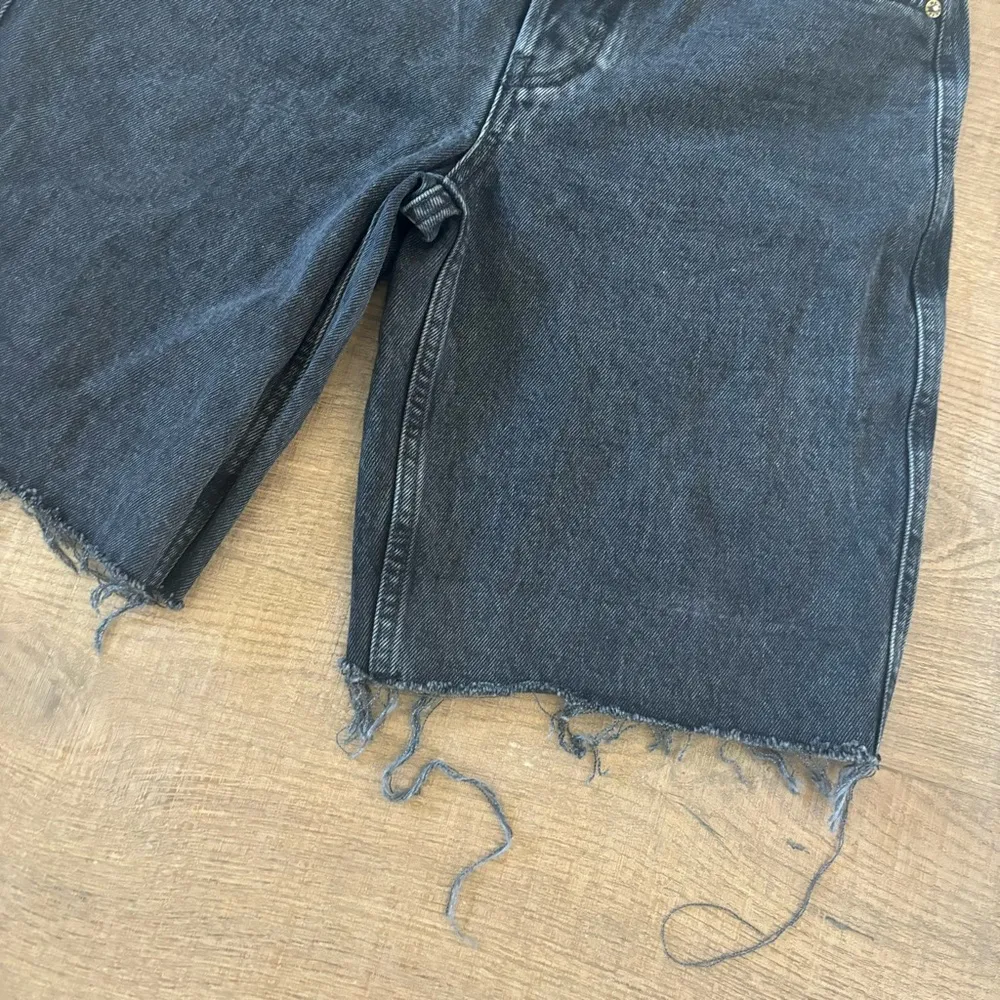 we the free people ripped raw hem jorts long jean shorts - Image 3