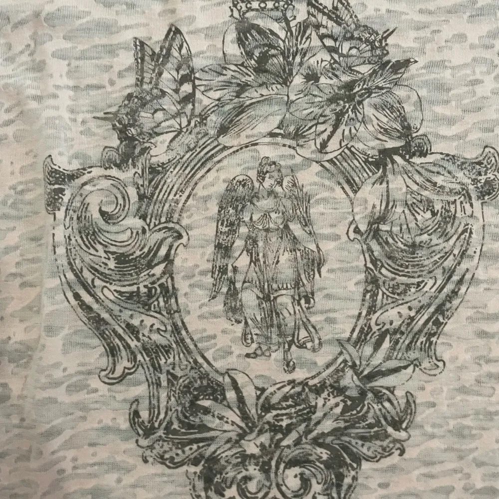 BCBG MaxAzria Pink Angel Virgo Zodiac Burnout Tee C - Image 6