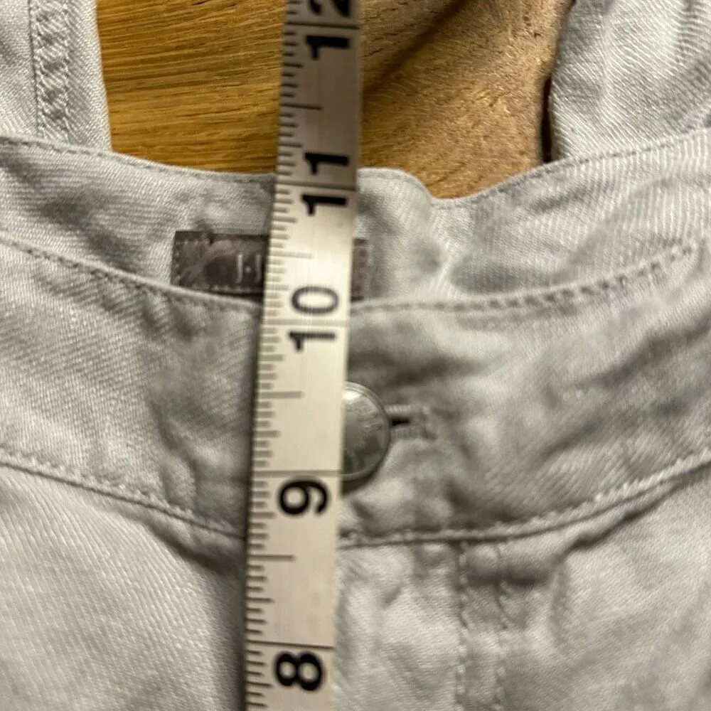 J. Jill linen pants gray white 14 Silver - Image 9