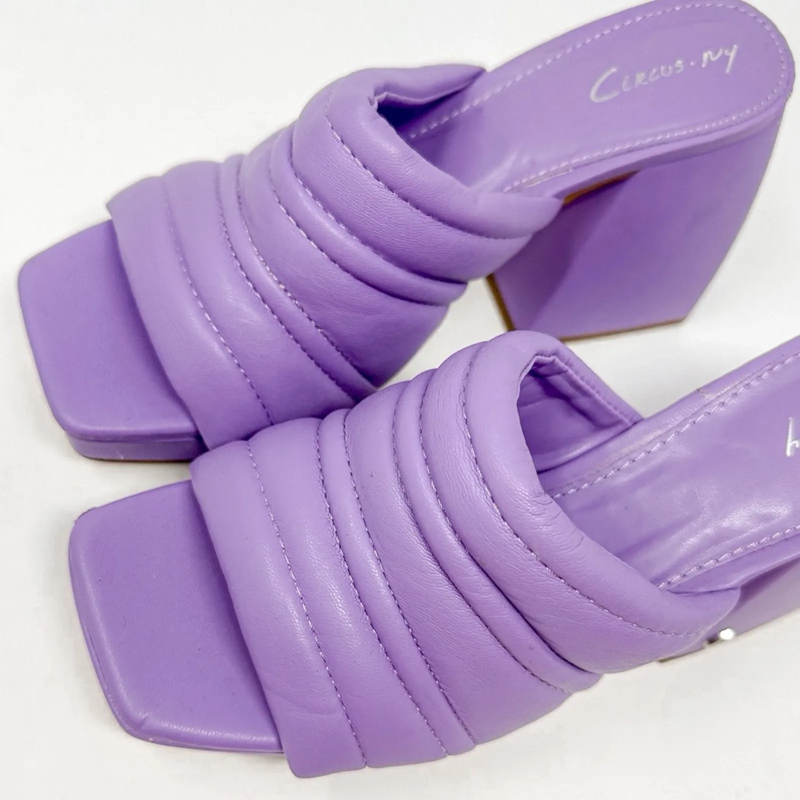 NEW Circus by Sam Edelman Marlie Purple Puffy Platform Mule Size 6.5 MSRP $79 - Image 3