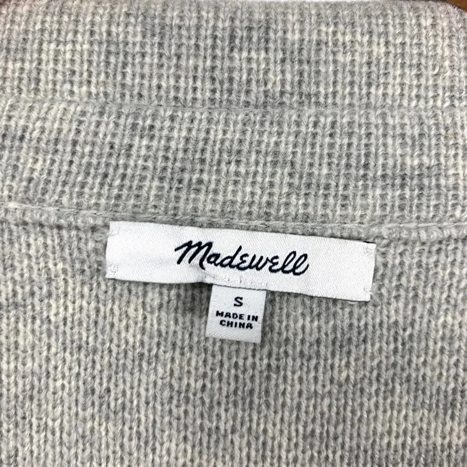 Madewell  Oversize‎ Wool Knit Sweater Coat Women's S - Image 8