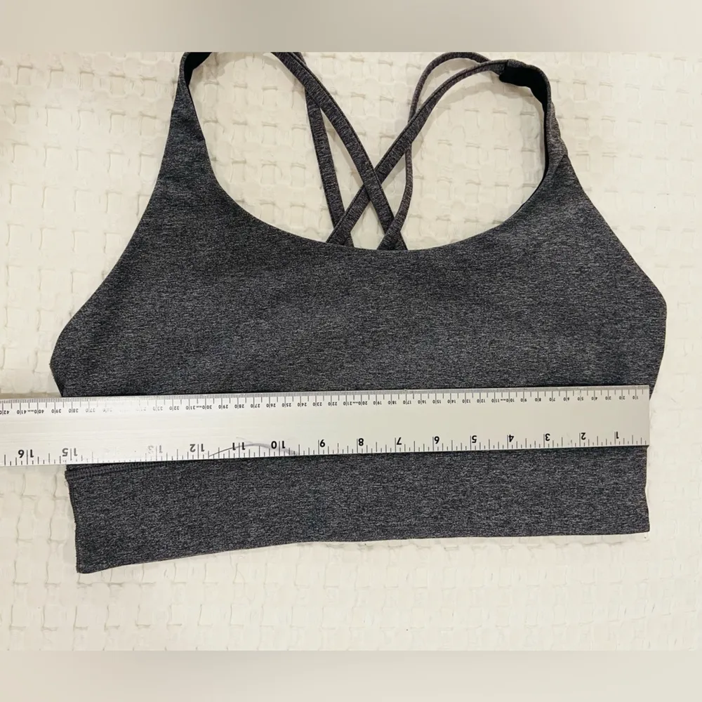 Lululemon Energy Bra Long Line Heathered Gray No Size Please See Picture #167 - Image 6