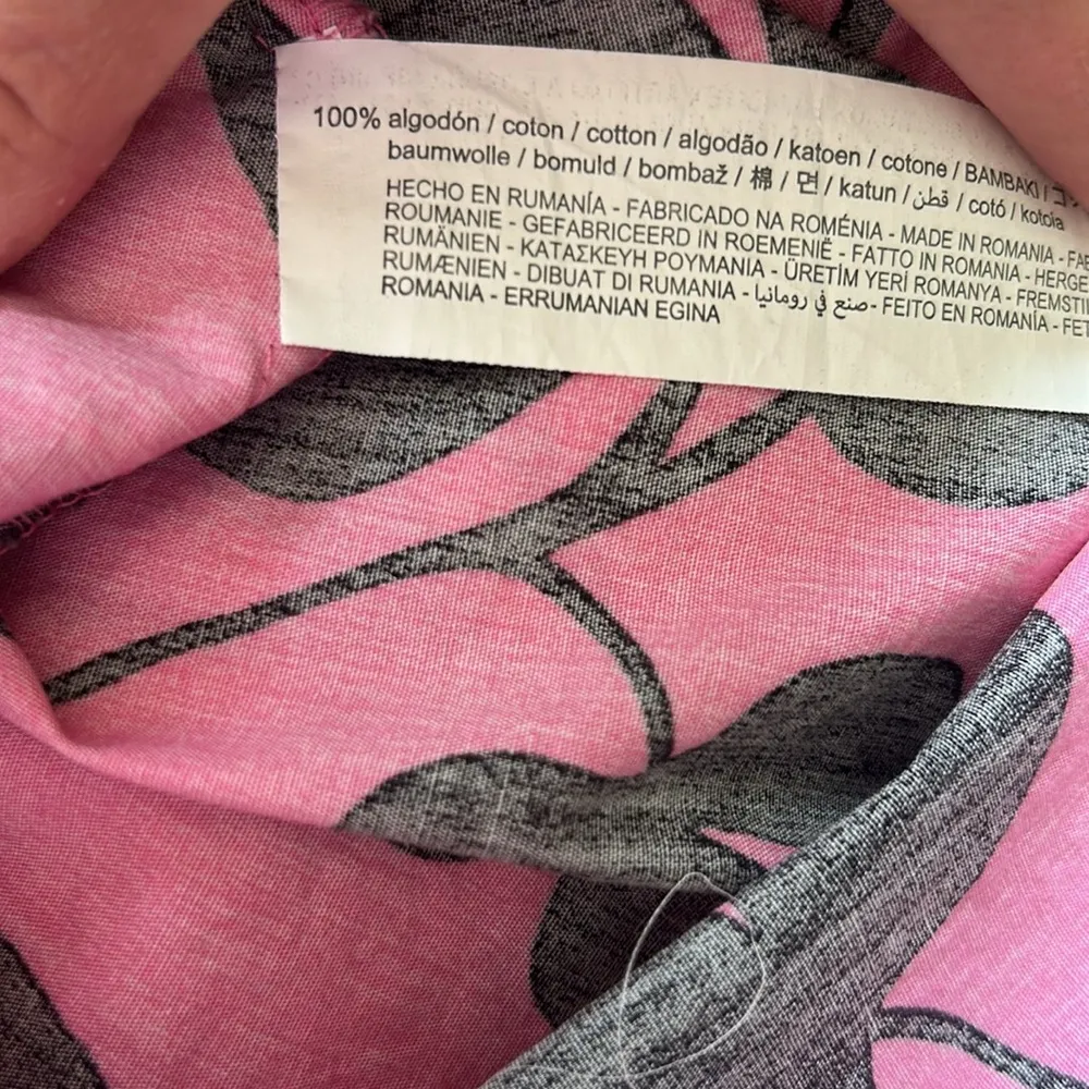 ZARA Floral Retro Midi Length Pink Dress Size XS - Image 16