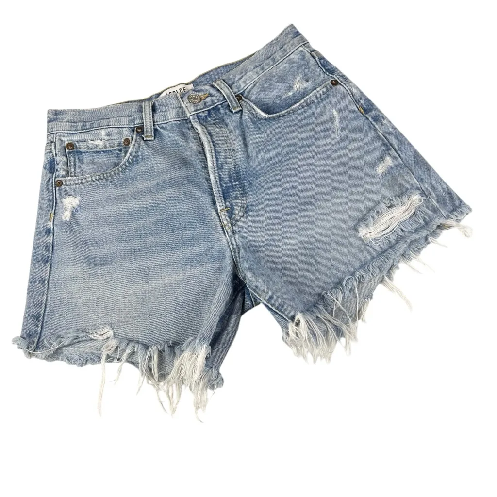 AGOLDE High Rise Parker Blue Denim Long Shorts
Size 26 - Image 3