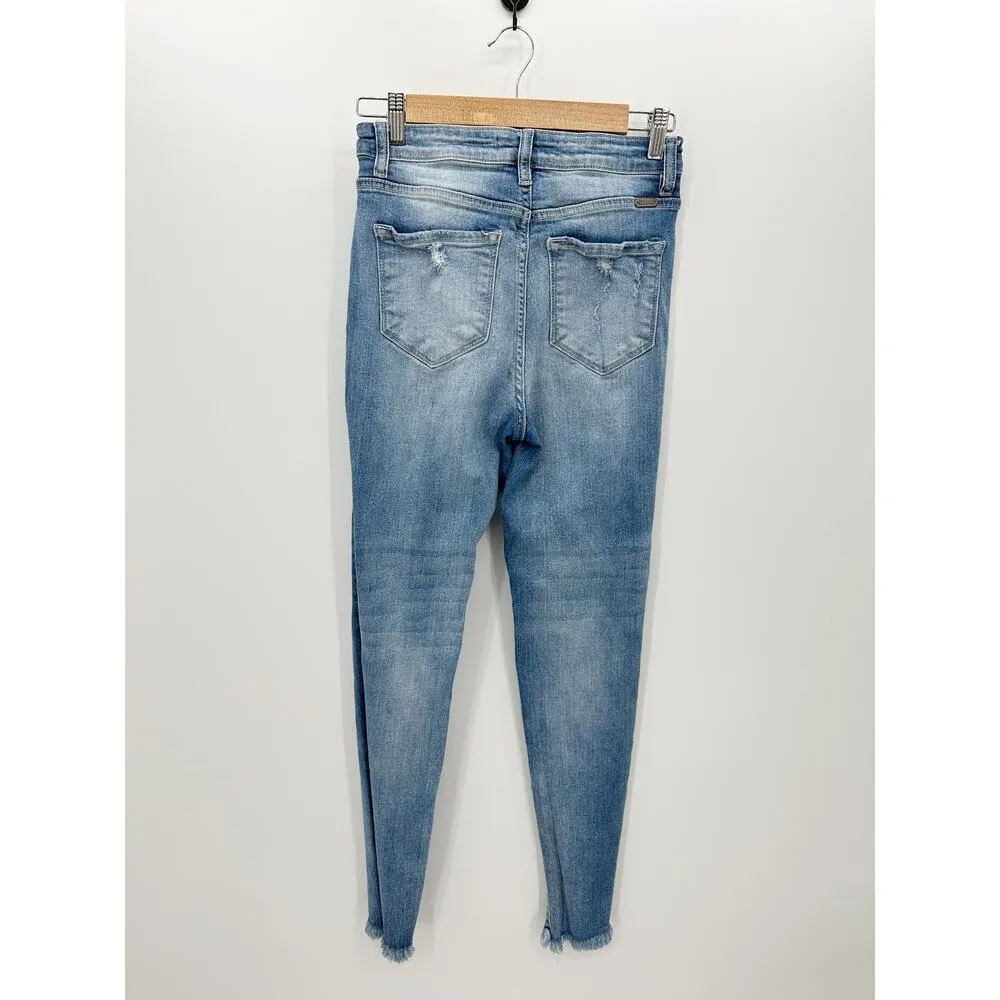 Kancan Signature Kurvy Ultra High Rise Skinny Jean Light Wash Stretch Women 27 Blue - Image 2