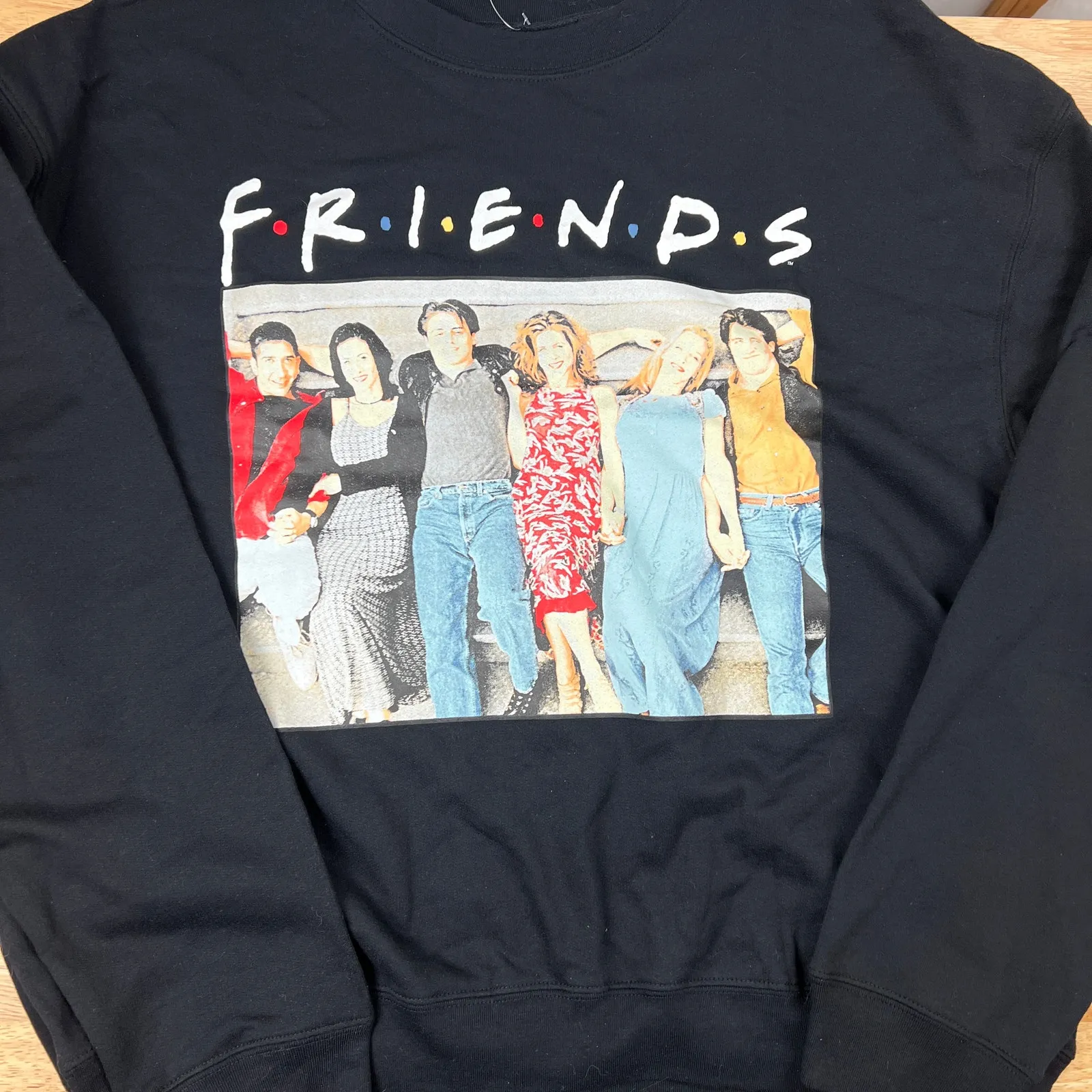 Friends Juniors Black Crew Neck Long Sleeve Sweatshirt - Image 2