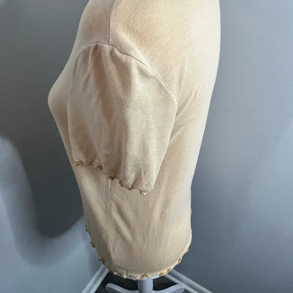 American eagle cropped soft &‎ sexy short sleeve t shirt- yellow- size M - Image 3