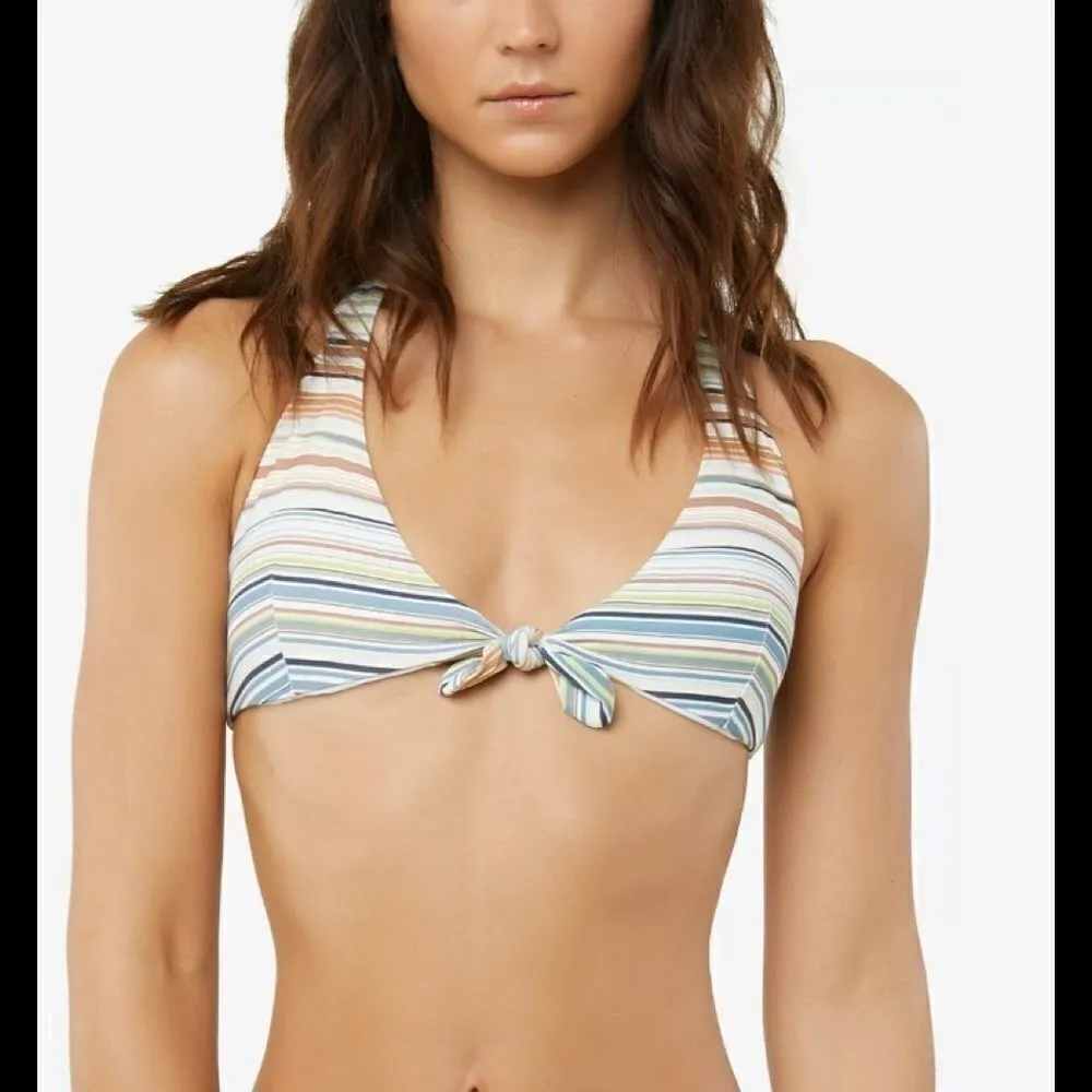 O’Neill earth tone stripe bikini set. XS. NWT - Image 11