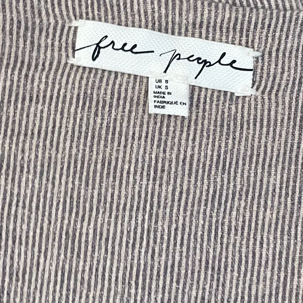 Free People Folk Floral Daisy Vest in Almond - Image 5