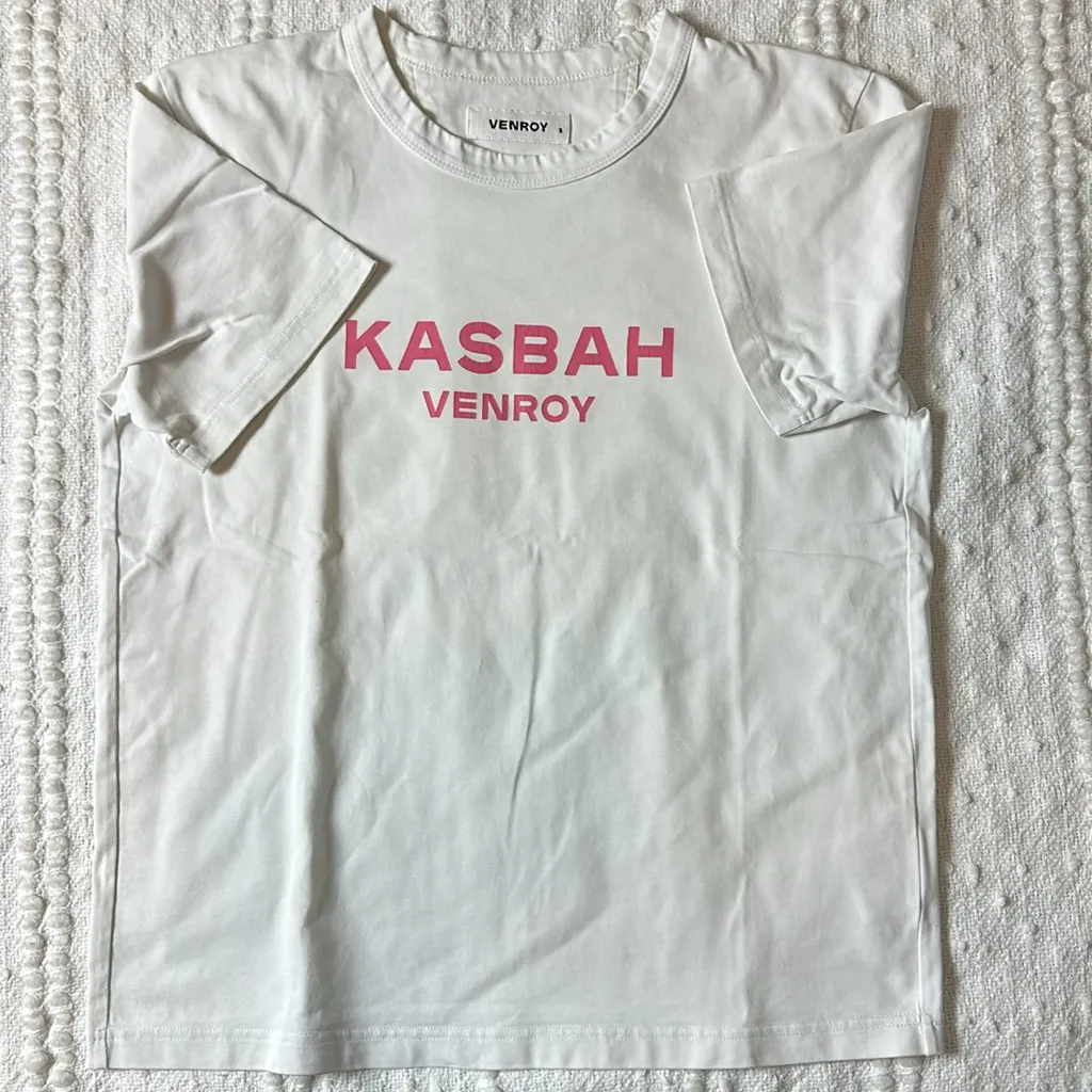 VENROY “Kasbah VENROY” Women’s Tee White Size Small Oversized‎ - Image 5