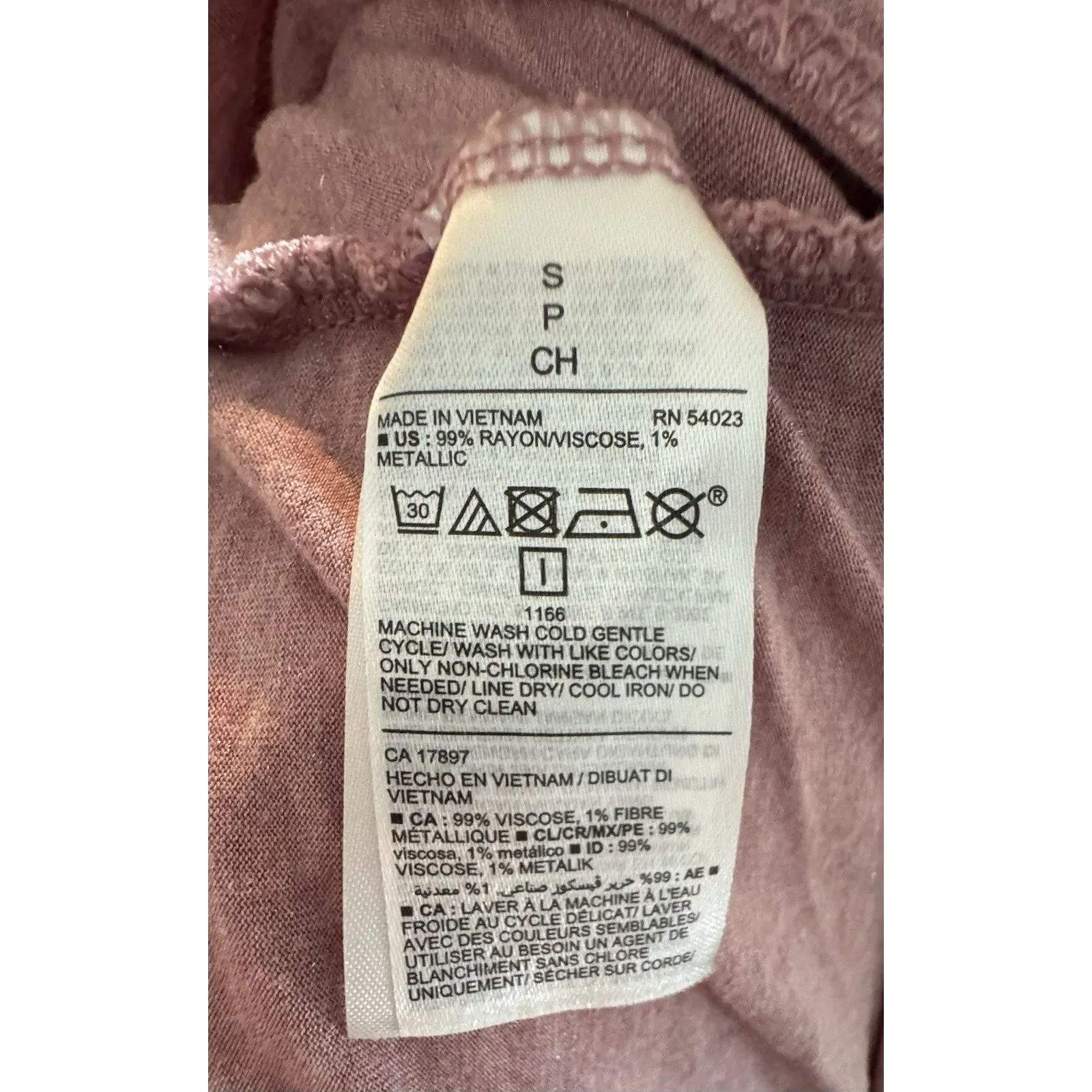 Old Navy Luxe Pink Sparkly Tank, Polyester/Viscose/Metallic, Small - Image 6