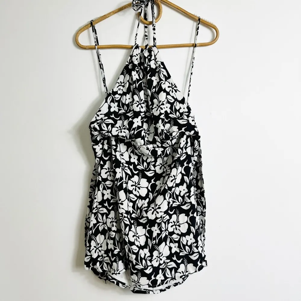 Faithfull the Brand floral Halter tie back mini dress - Image 6
