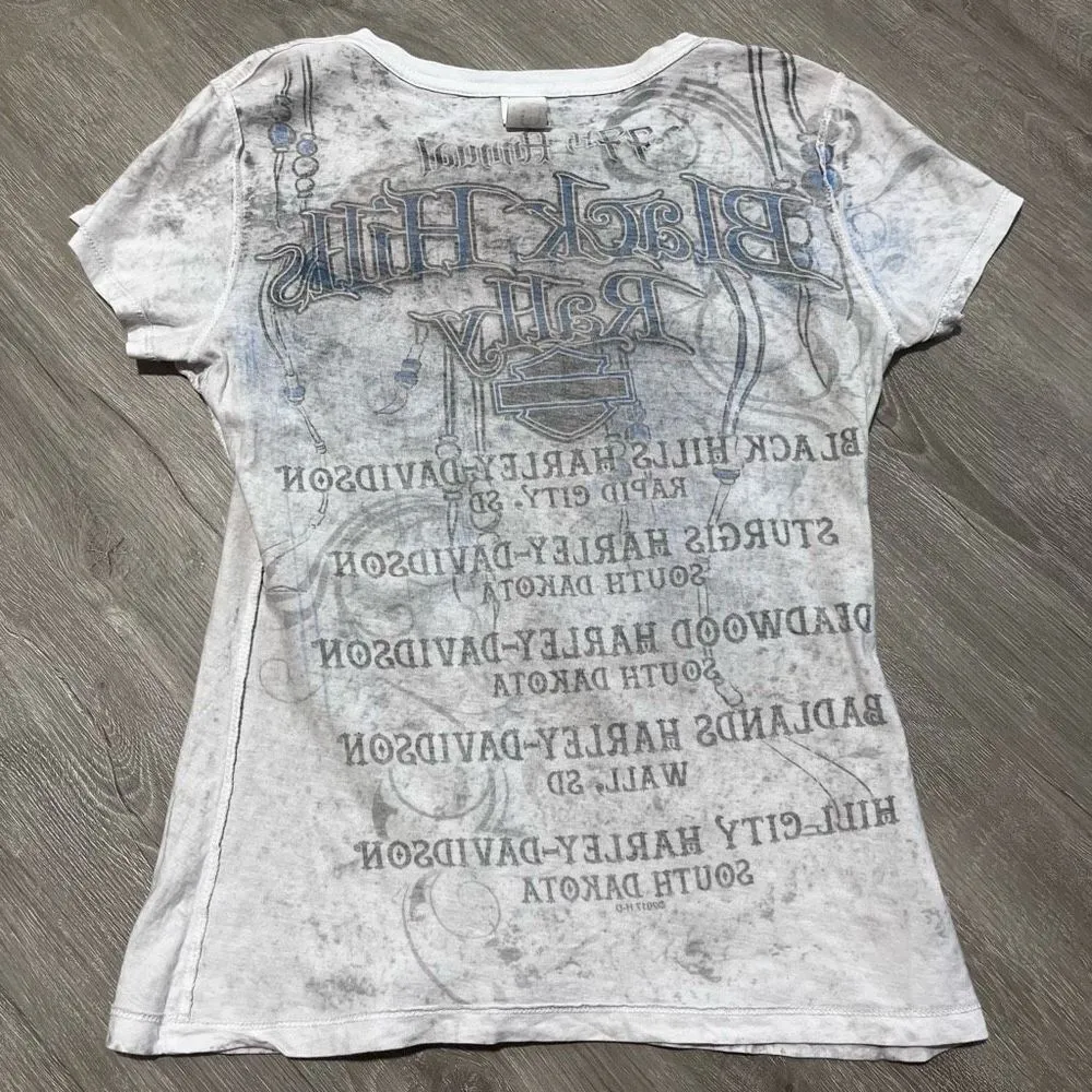 Harley Davidson 2017 Sturgis Tee Medium White - Image 8