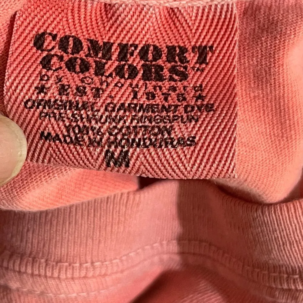 Comfort Colors Washed out Melon "Southern" Bow T-Shirt Size M Medium - Image 4