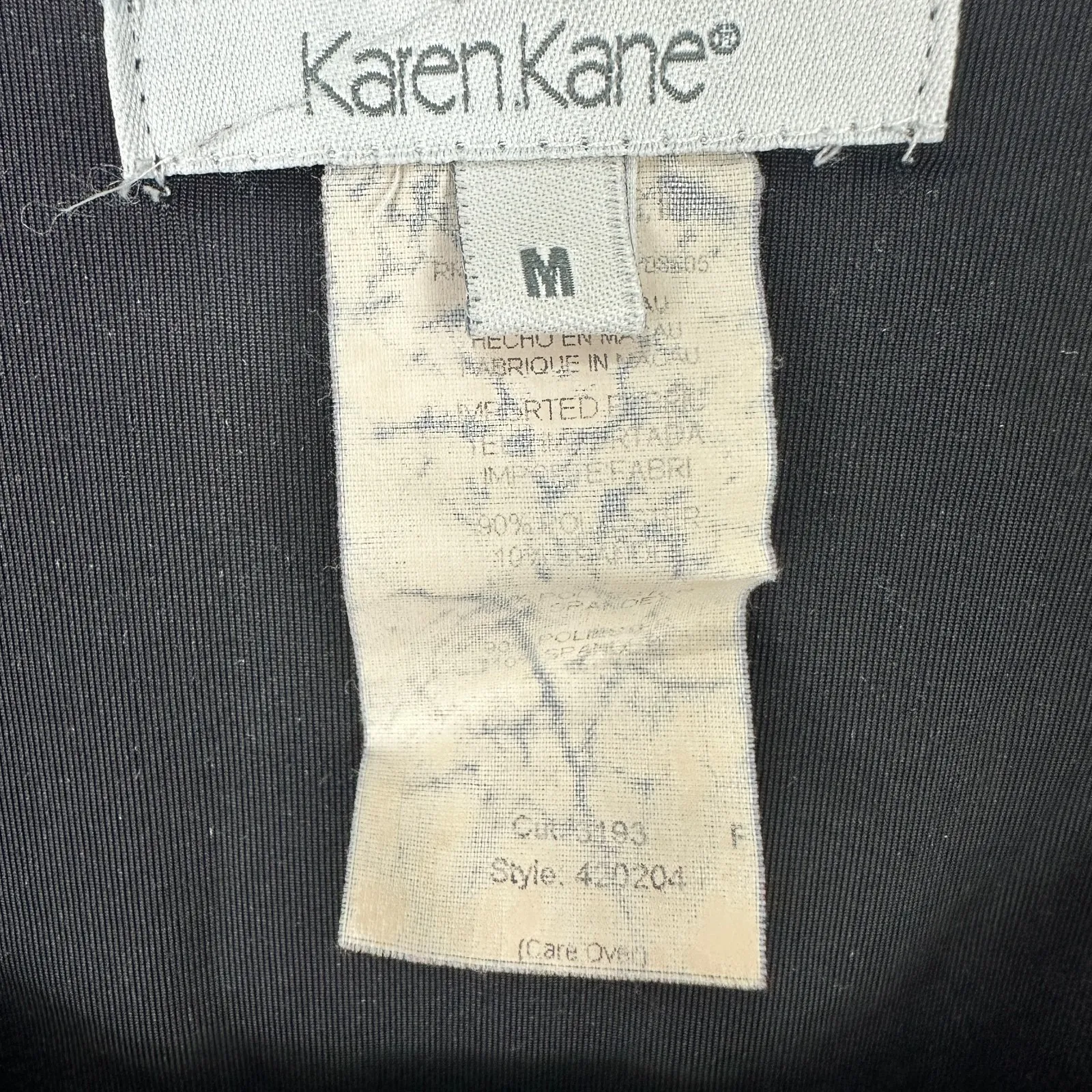 Karen Kane Tank Top Womens M Black Velvet Whimsigoth‎ Witchy Y2K Grunge Gothic - Image 2