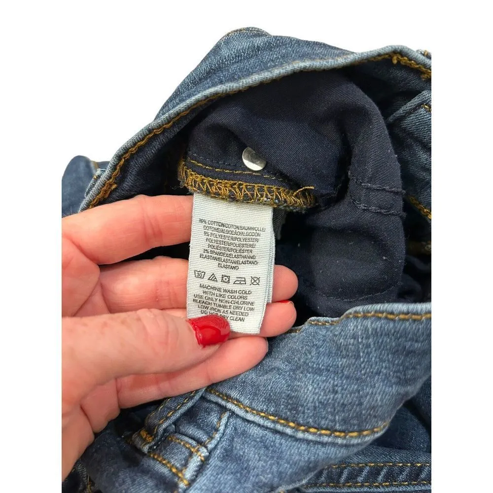 Free People Distressed Ripped Knees Skinny Jeans Size: 24/25 Womens Petite Fit - Image 6