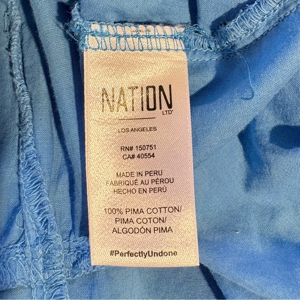 NATION LTD Sequoia Strappy Shoulder Tie Midi Dress in Lapis Womens Size XS🧡 - Image 8