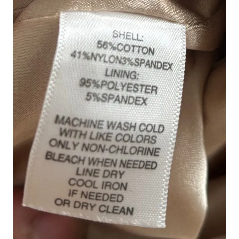 White House Black Market Black Beige Belted Dress - Image 7