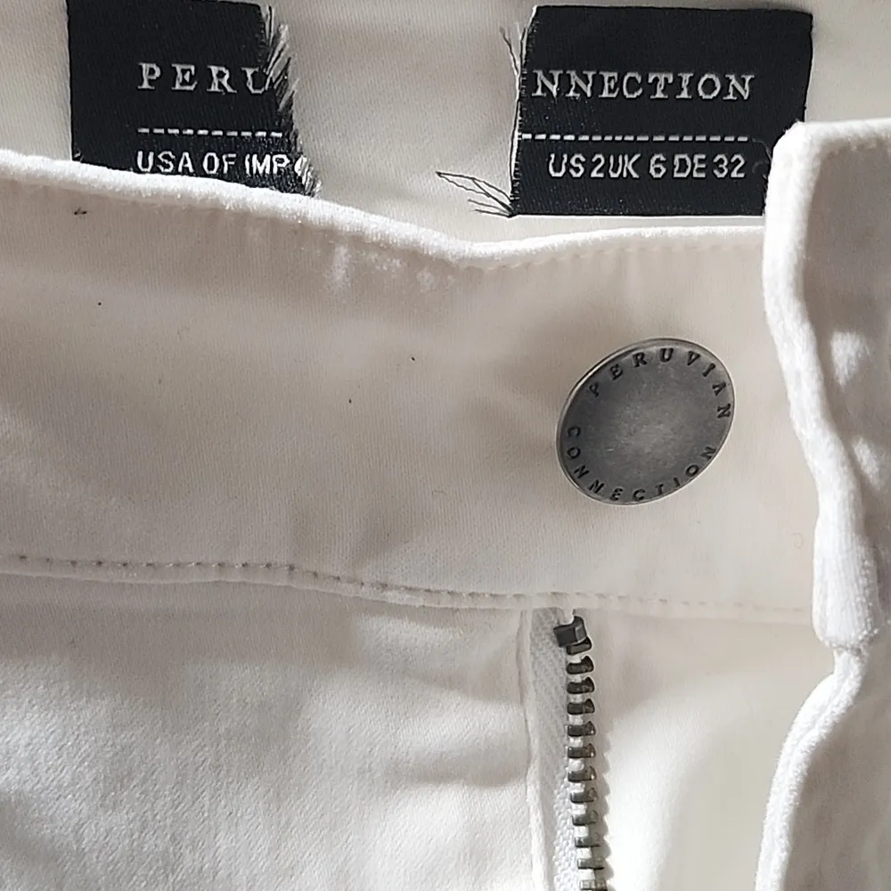 NWOT peruvian connection Ryder Pants in Ivory Size 2 - Image 9
