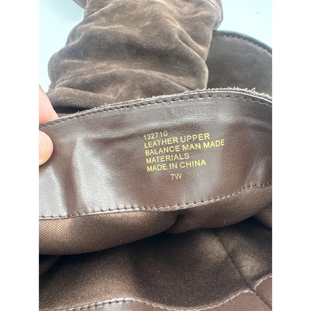 Women’s Hot in Hollywood Size 7 Chocolate Brown Suede Knee High Boots - Image 7