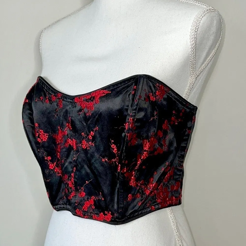 90s Victoria’s Secret Cherry Blossom Corset - Image 2