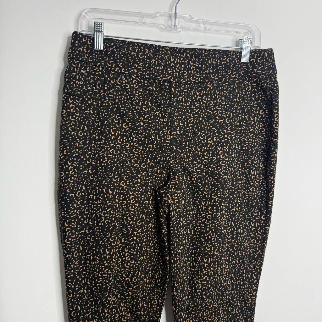 NWT Chico's Etched-Print Pull-On JeggingsBlack/Brown Size 6 Chico's Size‎ 0.5 - Image 3