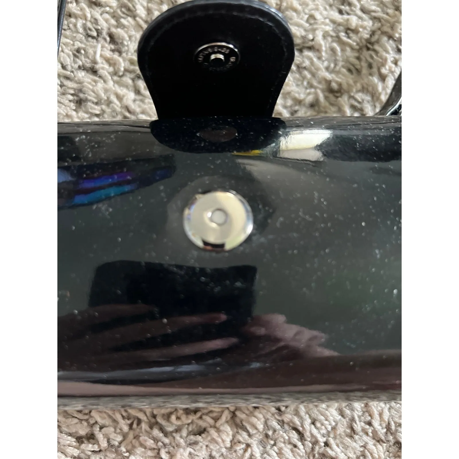 La Regale Black small  shoulder purse 8"x4"‎ - Image 5