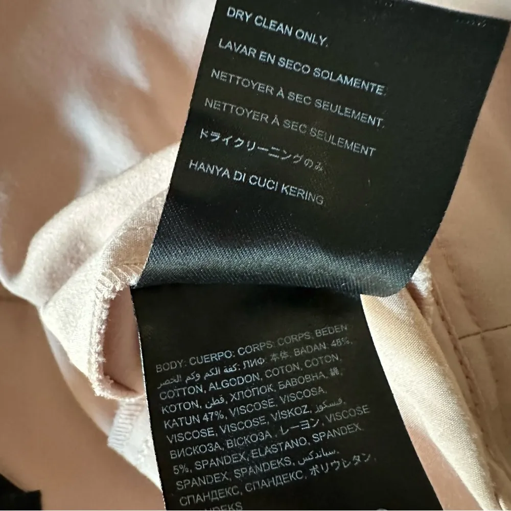 Pale Pink Ankle Zipper Trouser Pants Size 6 - Image 4