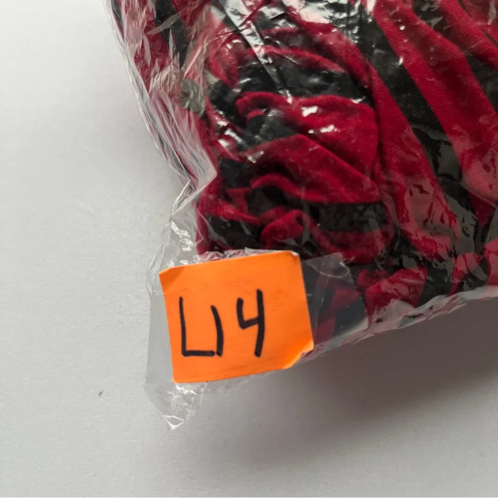 Maternity Chic Red and Black Striped Wrap Blouse Size undefined - Image 8