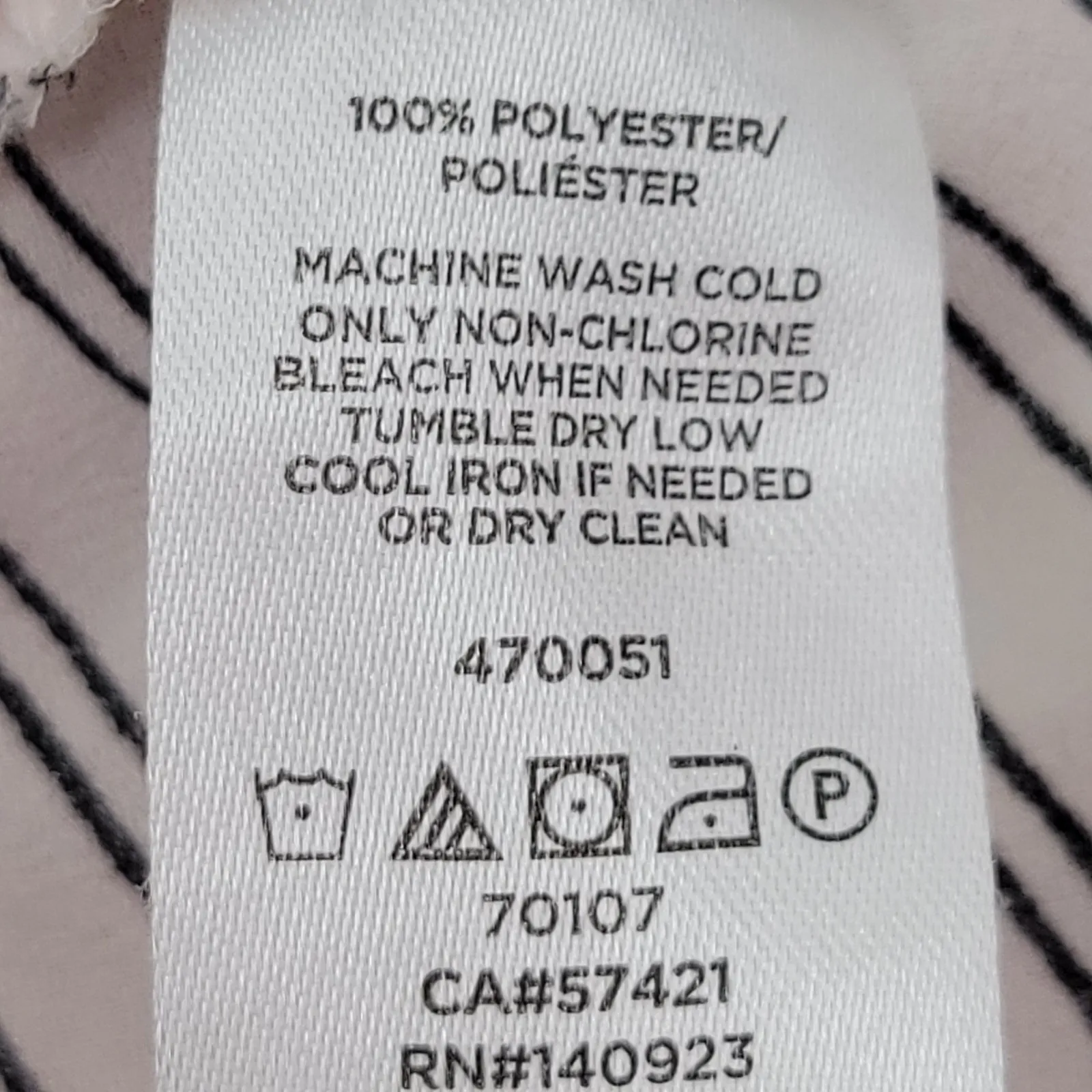 Loft‎ Striped Blouse Career Office Business Casual Professional Ruffle Size XS - Image 4