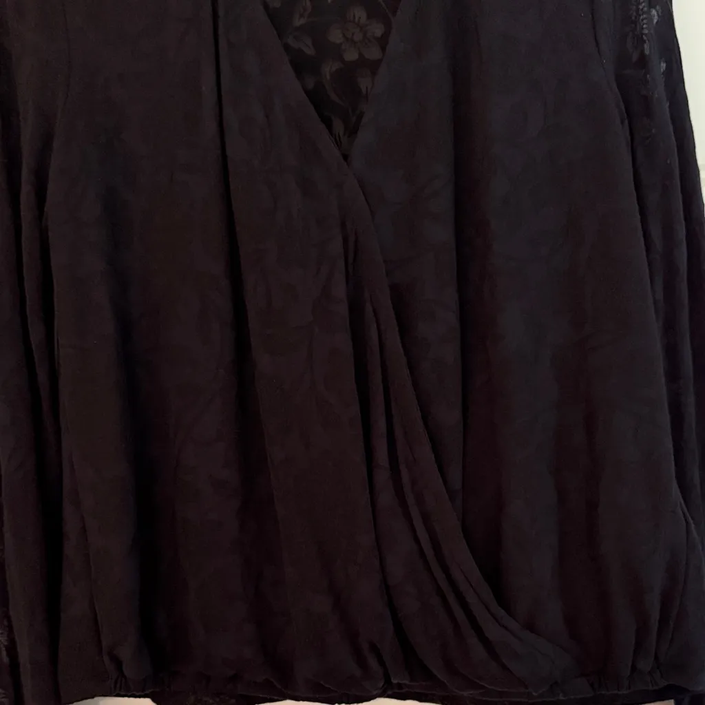 Maeve Black Lace Button Down Shirt - Image 4