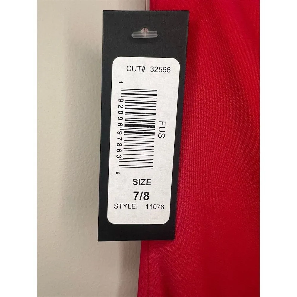 NWT Jump One Shoulder Cutout Jersey Gown Size 7 Fuschia Prom Dress - Image 8