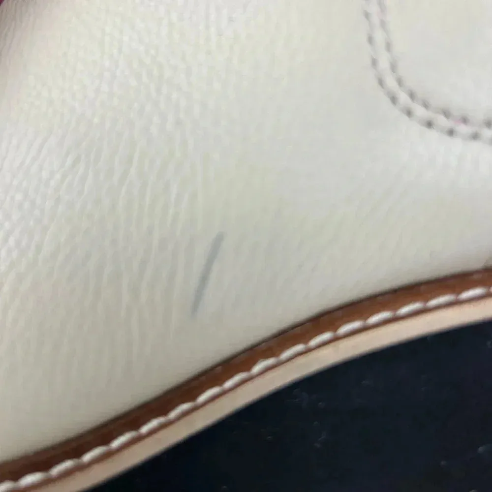 Dolce Vita ivory leather Huey H2O boots. Waterproof w/ lug heels. Sz 10 White - Image 4