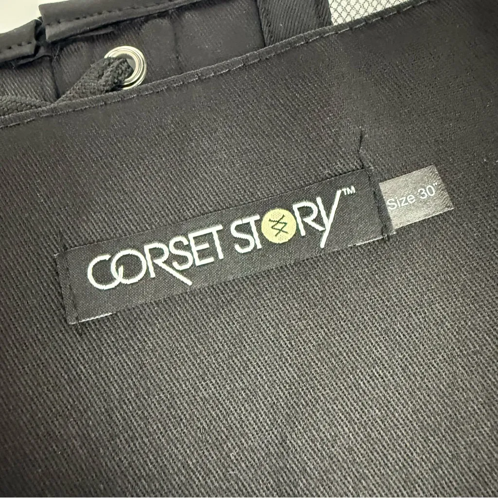 Corset Story Black Lingerie Weight Mesh Lace Underbust Corset Size 30 - Image 12