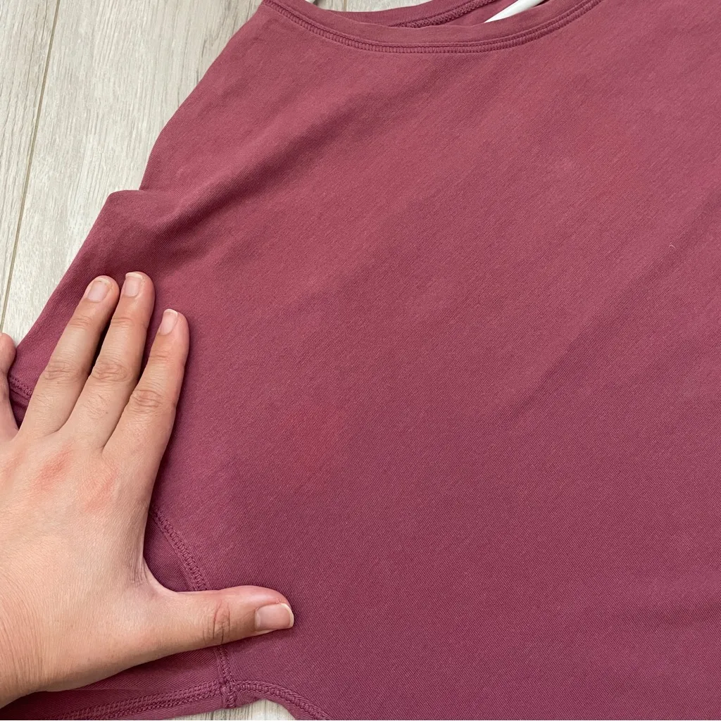 Lululemon Long Sleeve Tshirt to the point womens Pink size 10 athleisure casual - Image 9